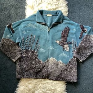 BOGO⚡️Vintage eagle mountain fleece zip up